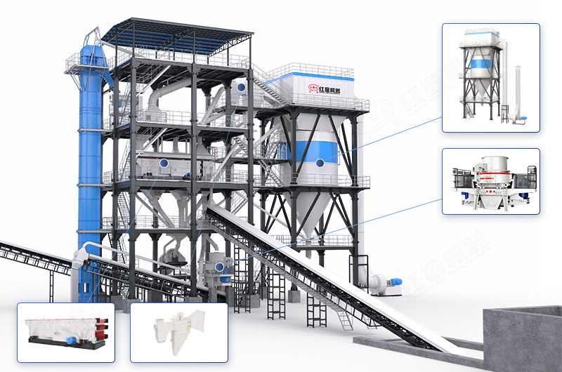 樓式制砂機(jī)組成結(jié)構(gòu)圖