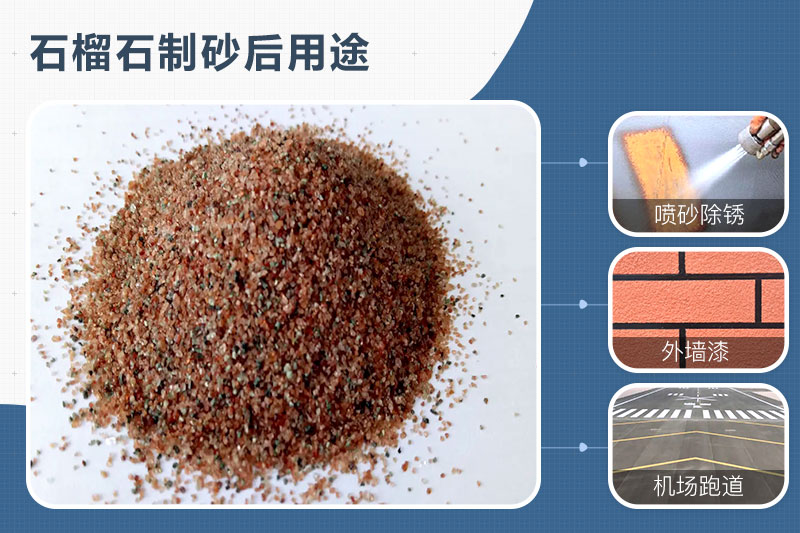 石榴石可以制砂嗎？石榴石制砂機(jī)及生產(chǎn)工藝