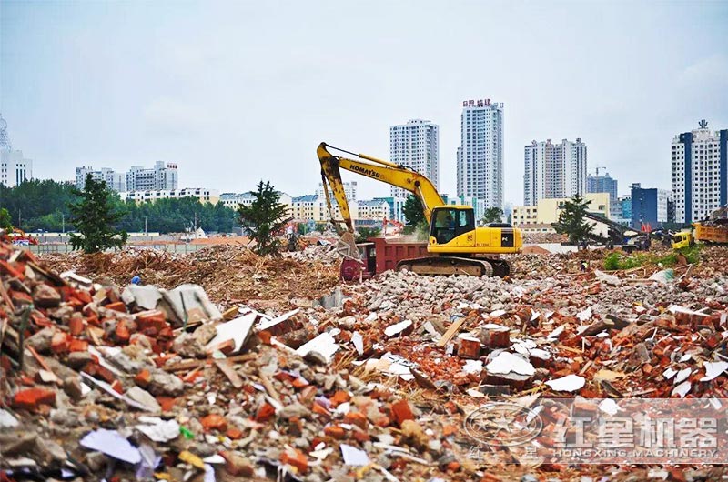 建筑廢棄磚渣